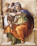Michelangelo Buonarroti Delphic Sybyl Sweden oil painting artist